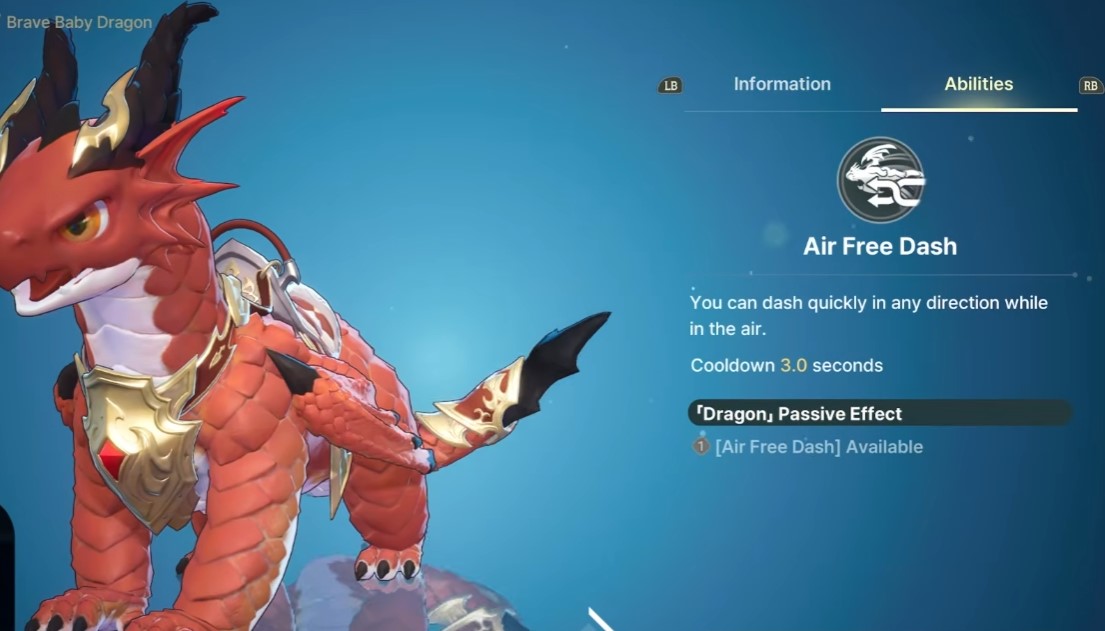Brave Baby Dragon familiar true flight in DragonSword: Awakening