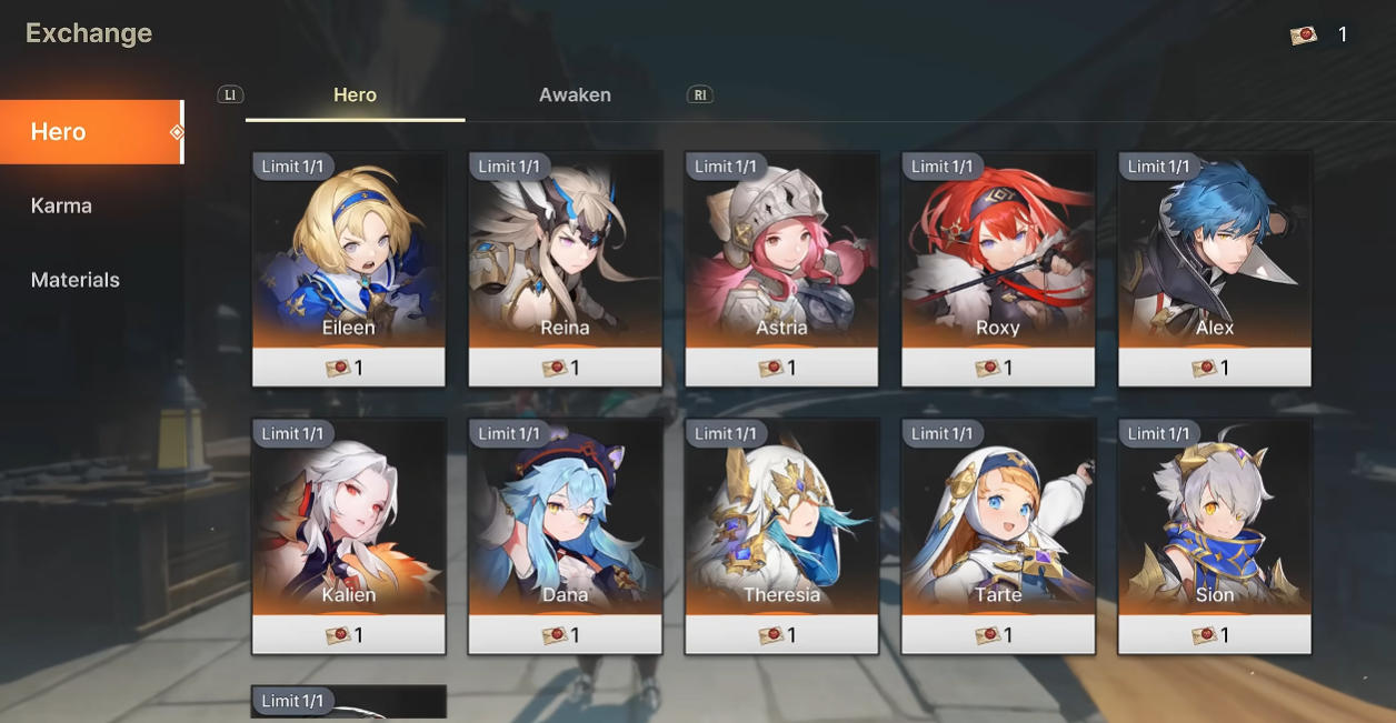 DragonSword: Awakening character unlock Exchange guide