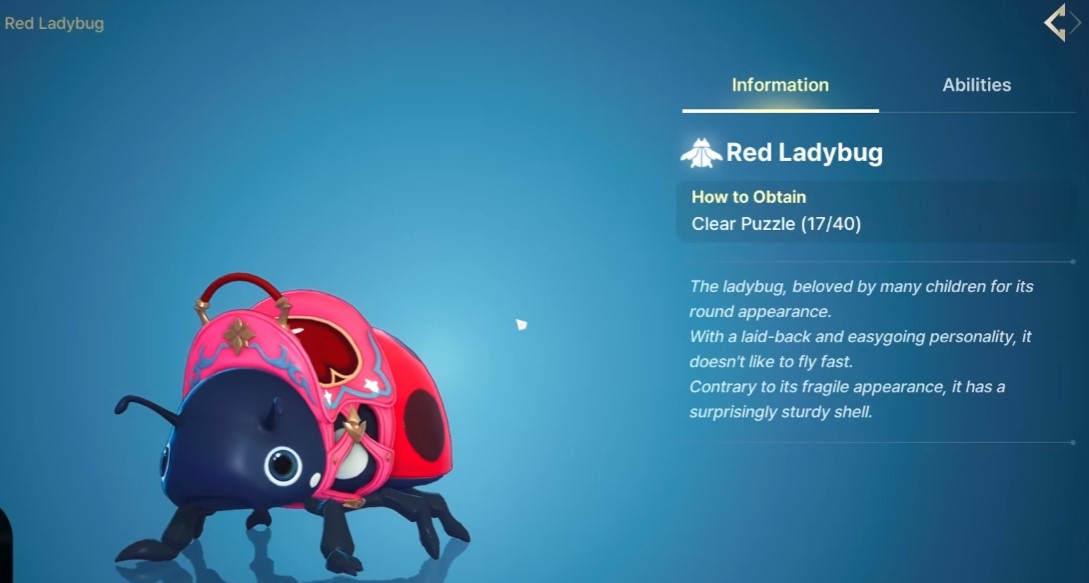 Red Ladybug familiar in DragonSword: Awakening