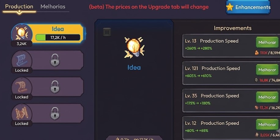 Engineering Tab 2 — upgrade nodes and currency unlocks