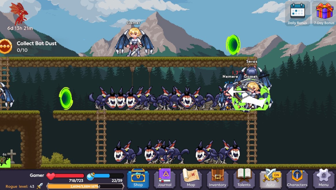 Evitania Online — alt army and life skills gameplay