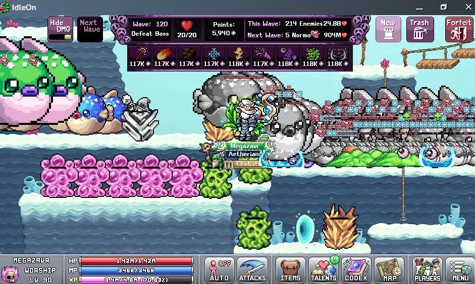 Legends of IdleOn — alt army and life skills gameplay