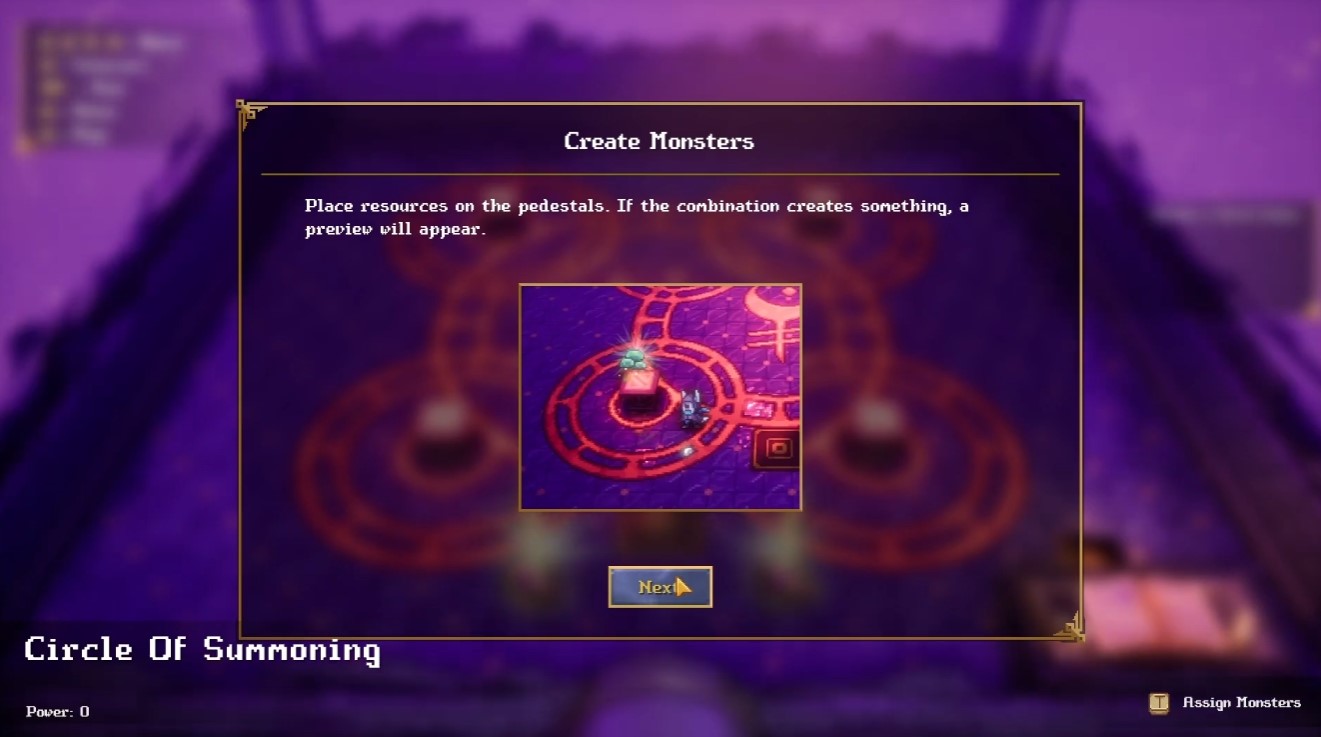 Create Monsters — Monster Bin crafting