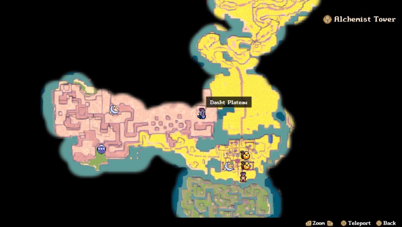 Dasht Plateau — Alchemist Tower map pin