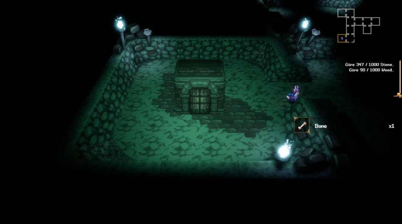 Mausoleum dungeon floor 1 map