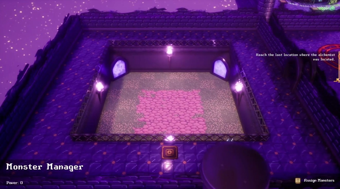 Monster Manager screen