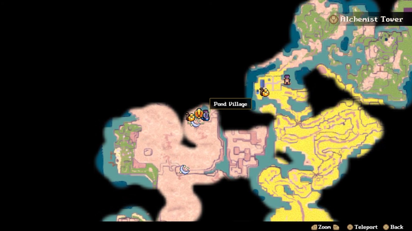 Pond Village — Alchemist Tower map pin