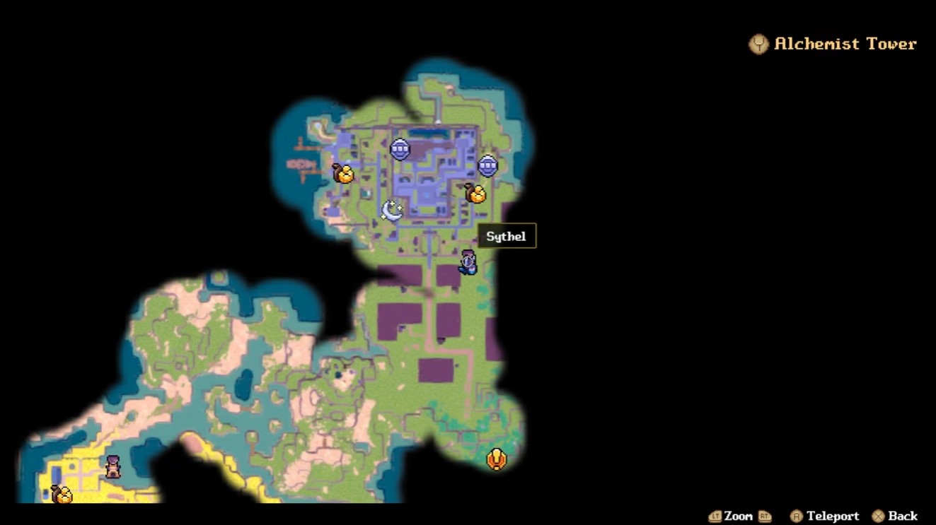 Sythel — Alchemist Tower map pin