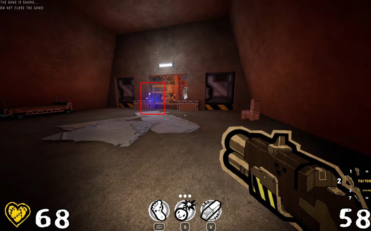Blue key location