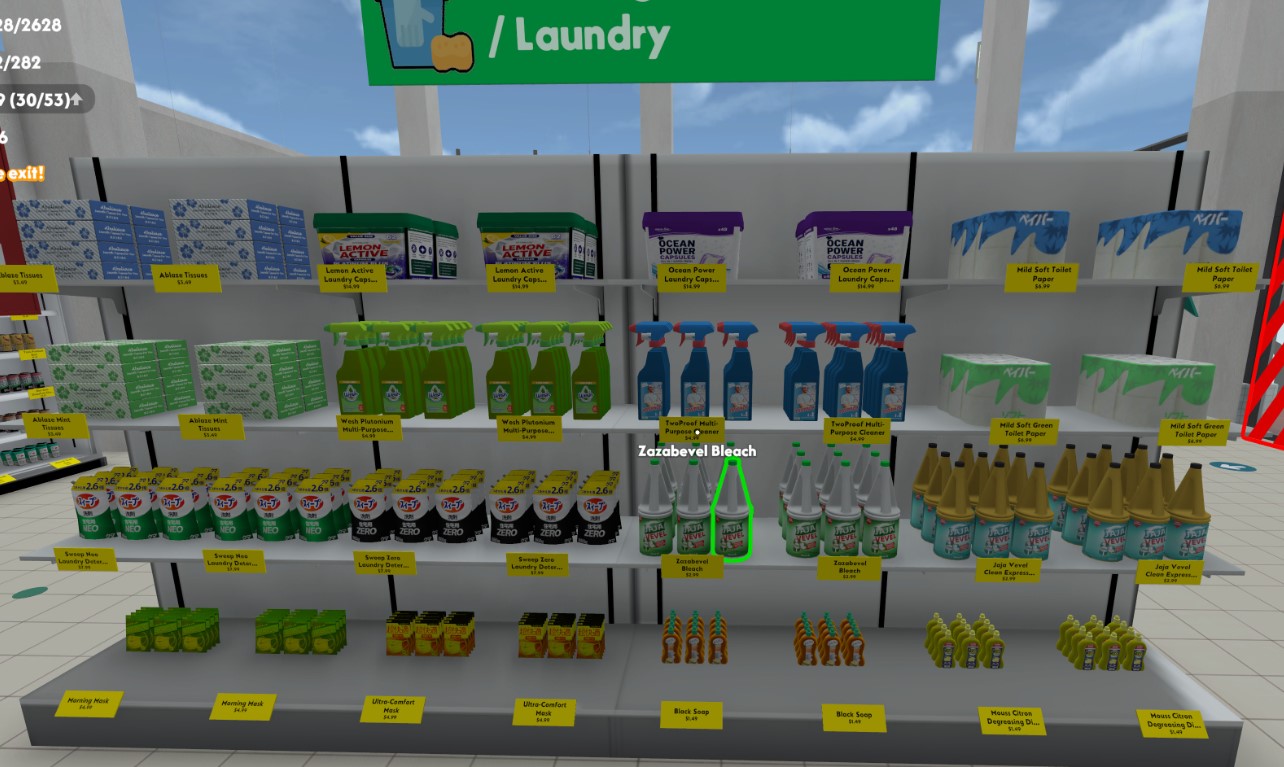 Dreamlike — cleaning and laundry aisle