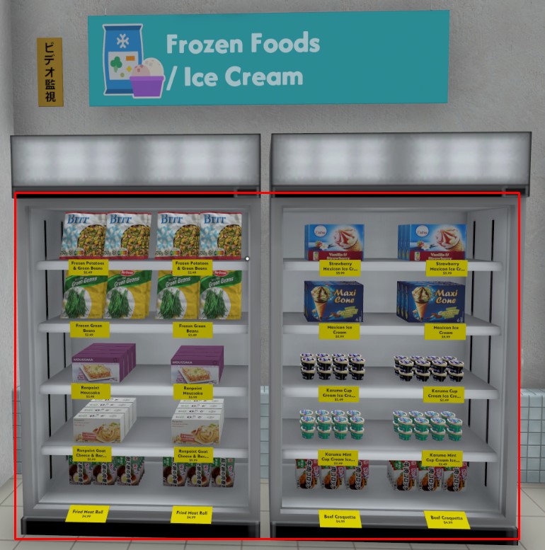 Dreamlike — frozen foods and ice cream