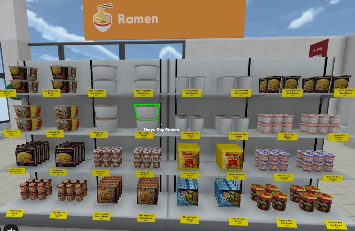 Dreamlike — ramen aisle