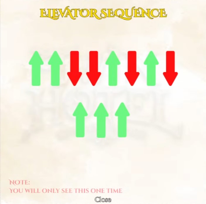 Elevator movement sequence — memorize once