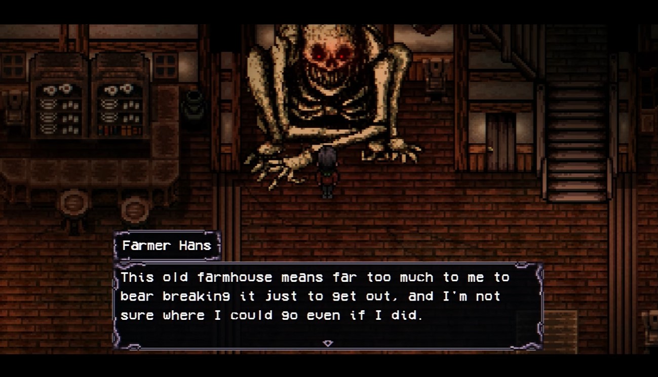 Farmer Hans in the farmhouse