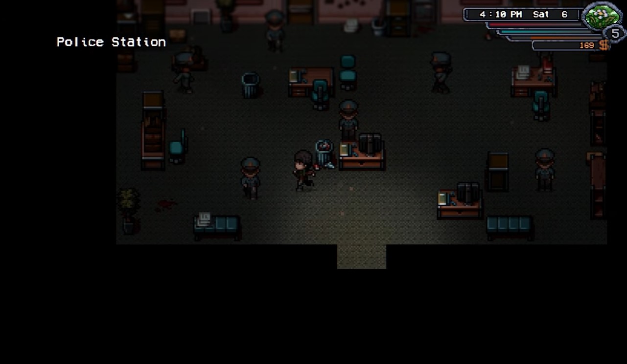 Police station on the town map