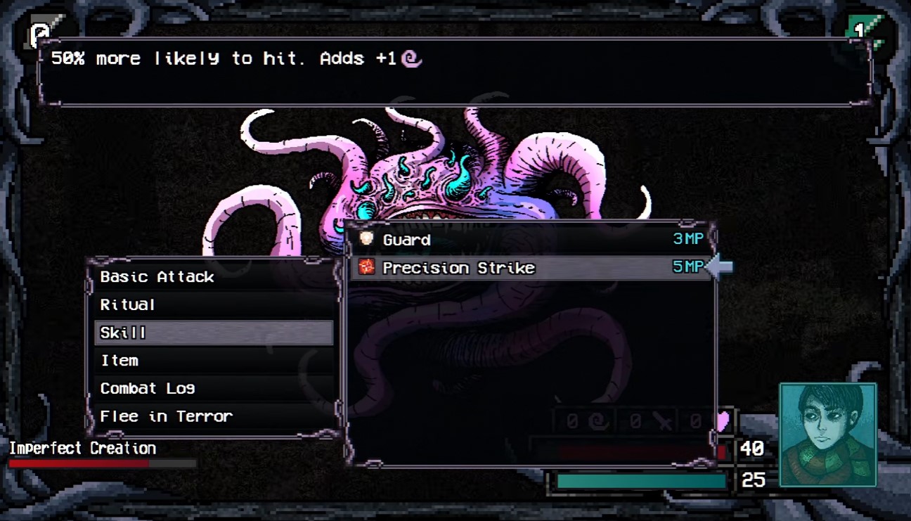 Precision Strike in the tutorial fight