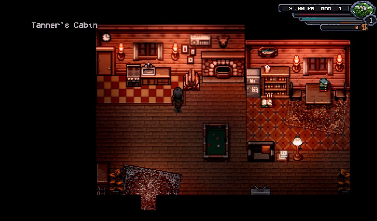 Tanner's cabin below the Old Woods gate