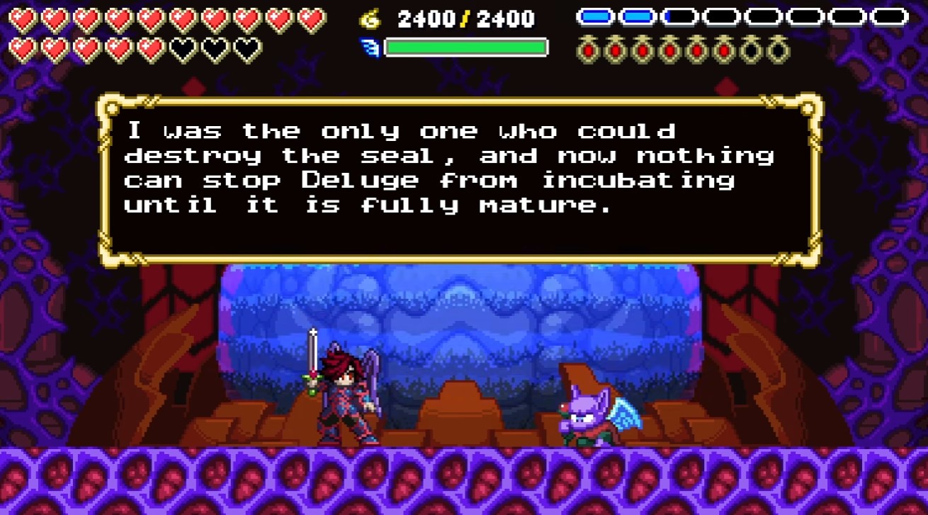 Alternate Badu dialogue — different credits line on Bad Ending