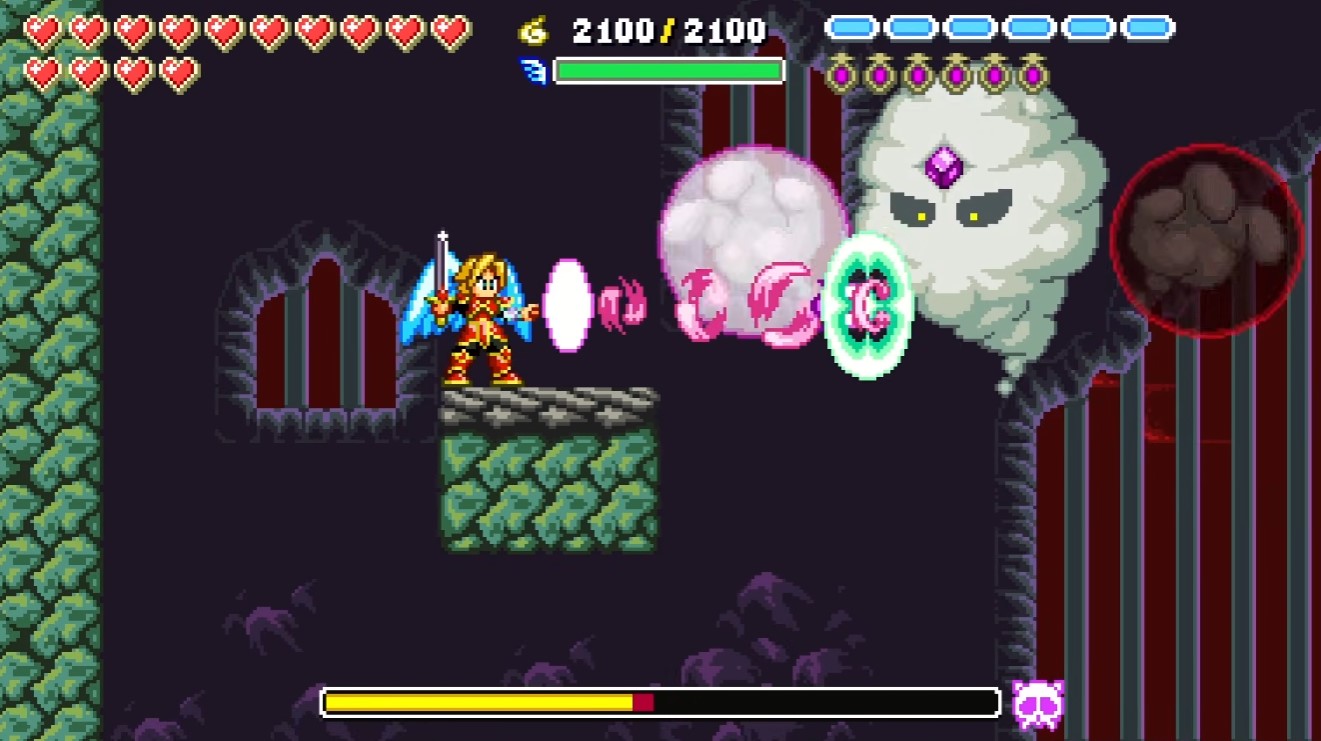 Wisp boss — fast small-target fight