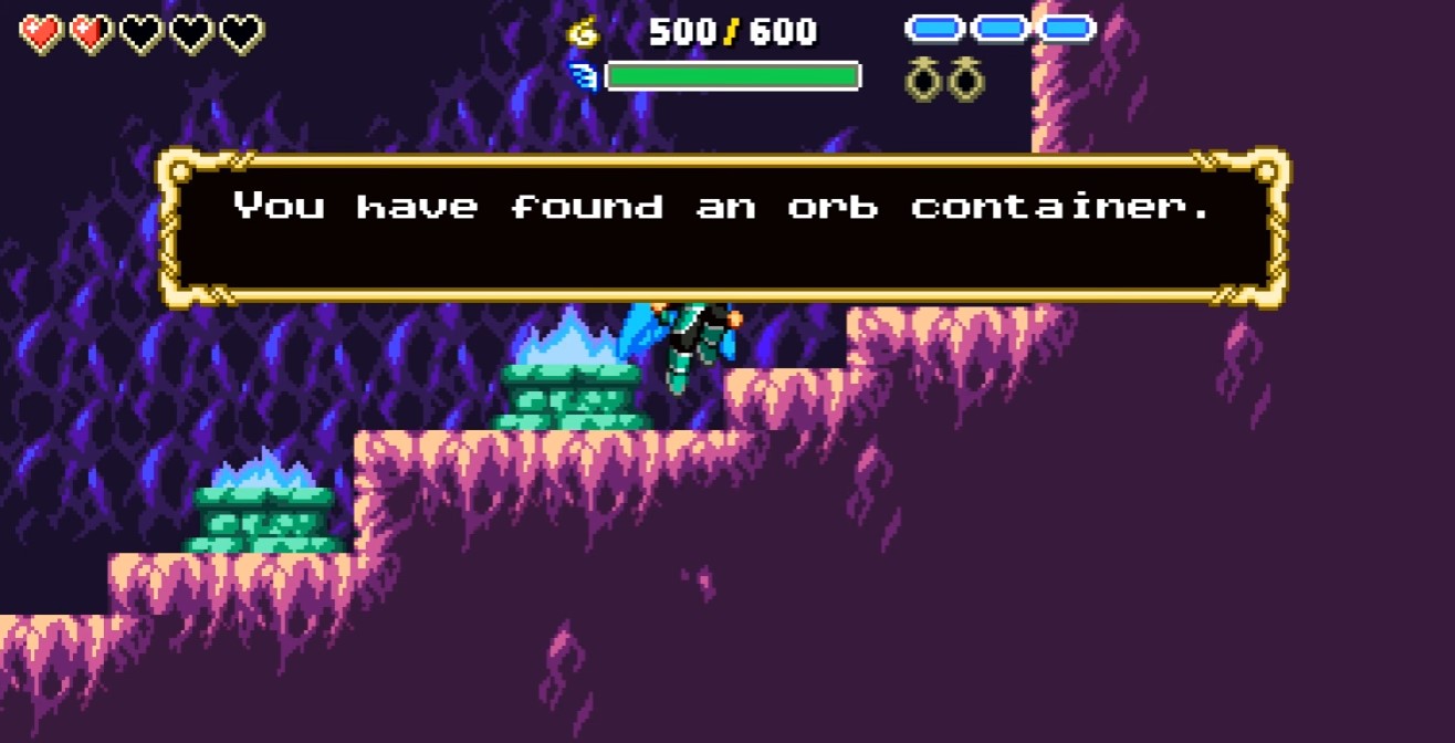 Orb container pickup — raises max orb carry