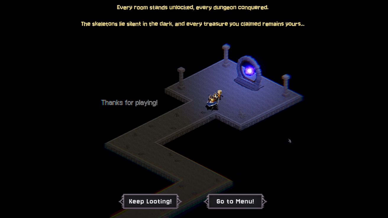 Final Gate — keystone and ending sequence