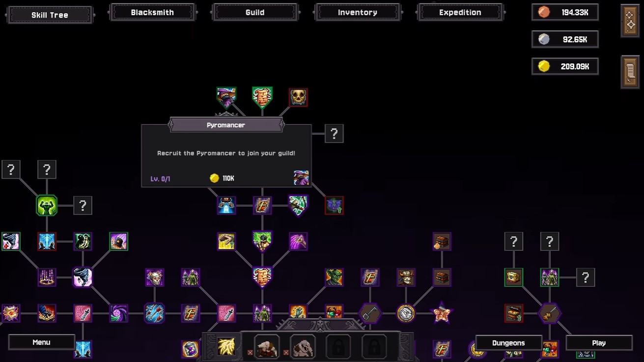 Pyromancer skill — fire AoE for dense packs