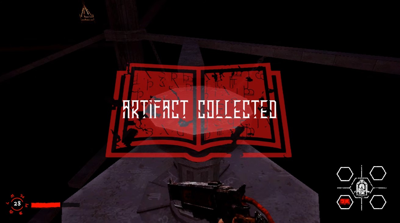 Pit Area cleared — artifact collected (area 1 of 4)