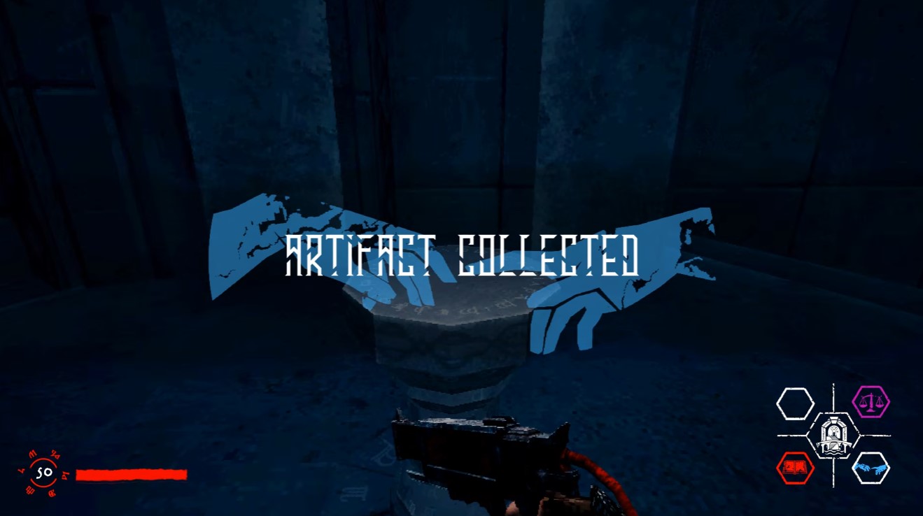Confusing Area cleared — artifact collected (area 3 of 4)