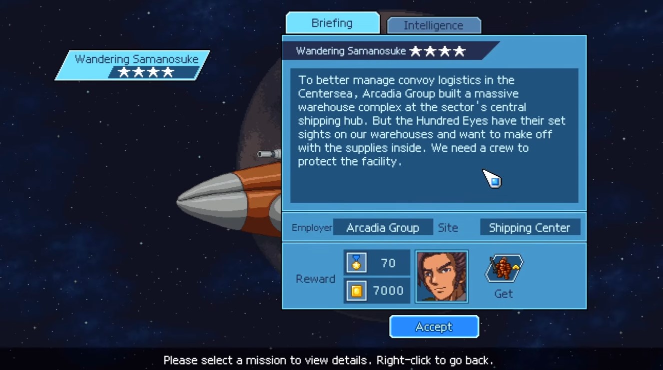 Mission #18 Wandering Samanosuke — Nueva Castilla shipping contract