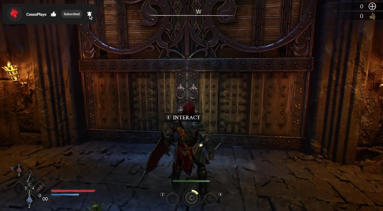 First nexus gate in the Gildenarch prologue — clear-all-enemies objective
