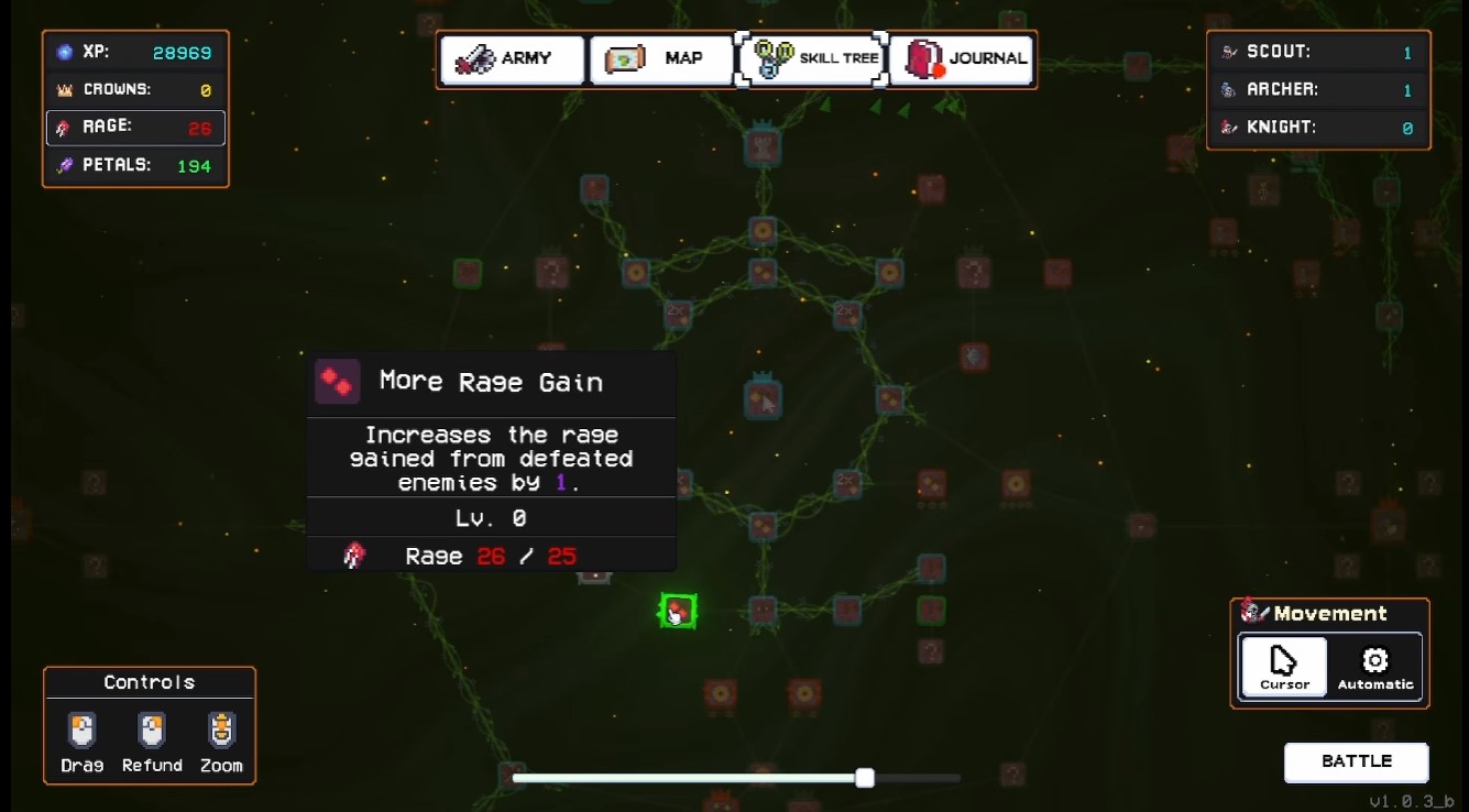 More rage gain — spell meter fills faster on rage enemies