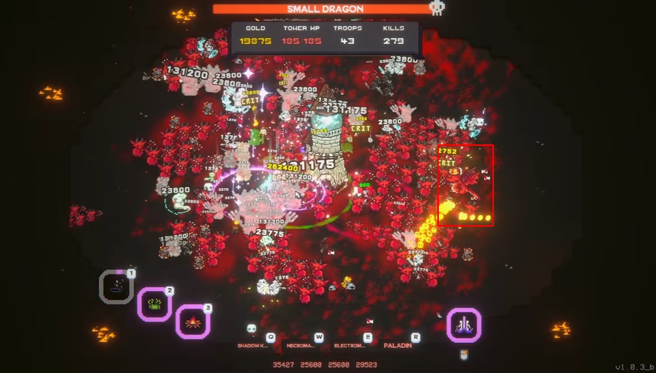 Small dragon boss — stack troops and focus fire