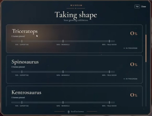 Taking Shape — 500 bones placed progress milestone