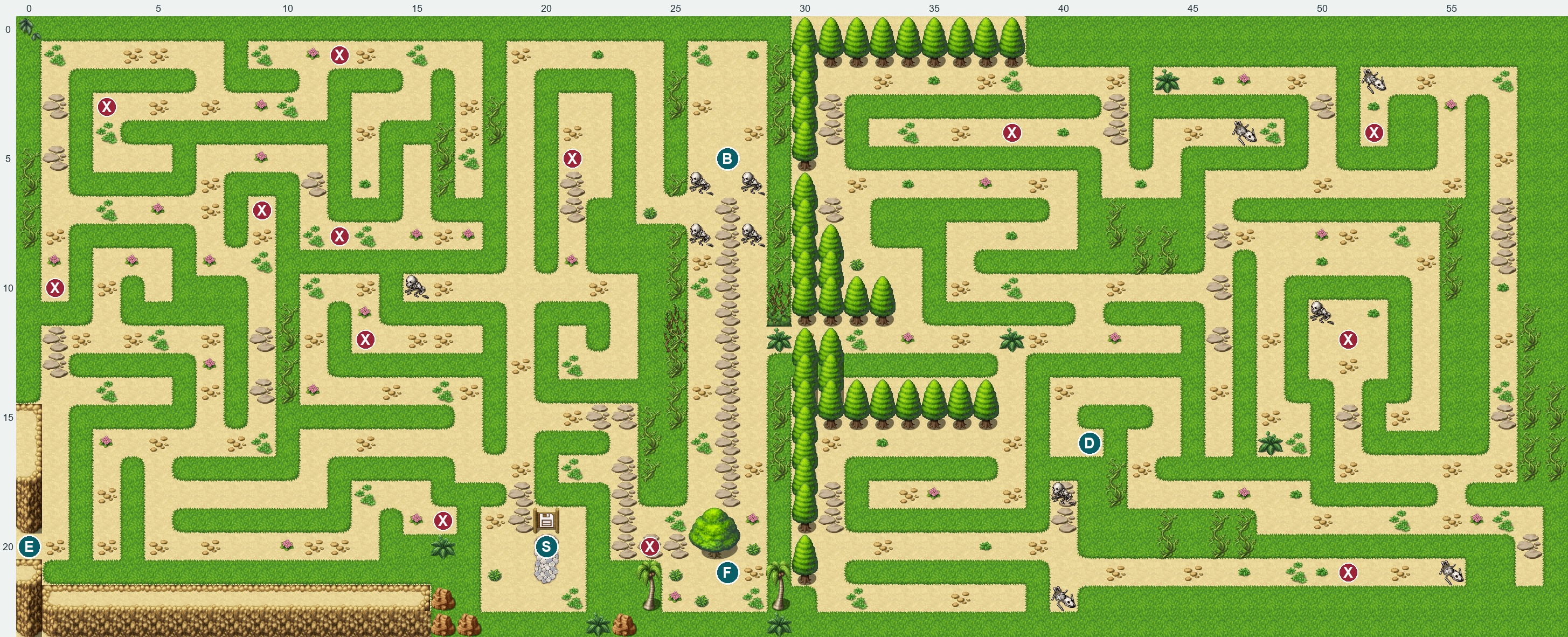 BANONA area and maze overview