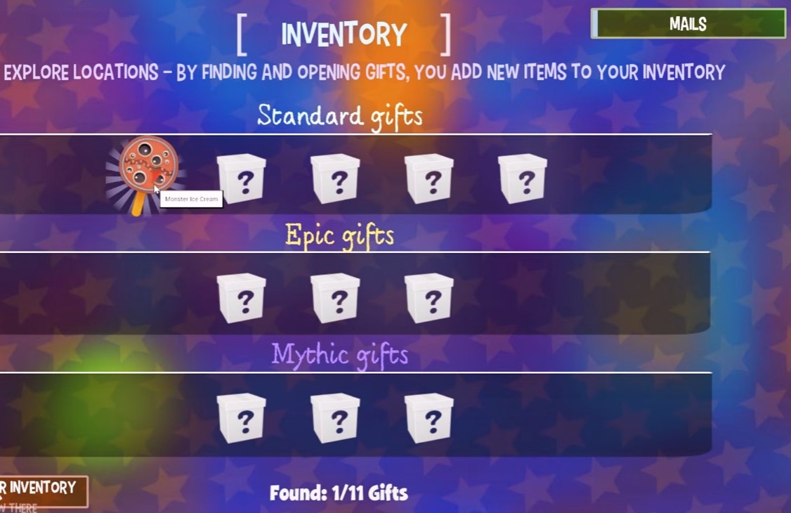 Gift box #1 — behind ticket booth, entrance plaza