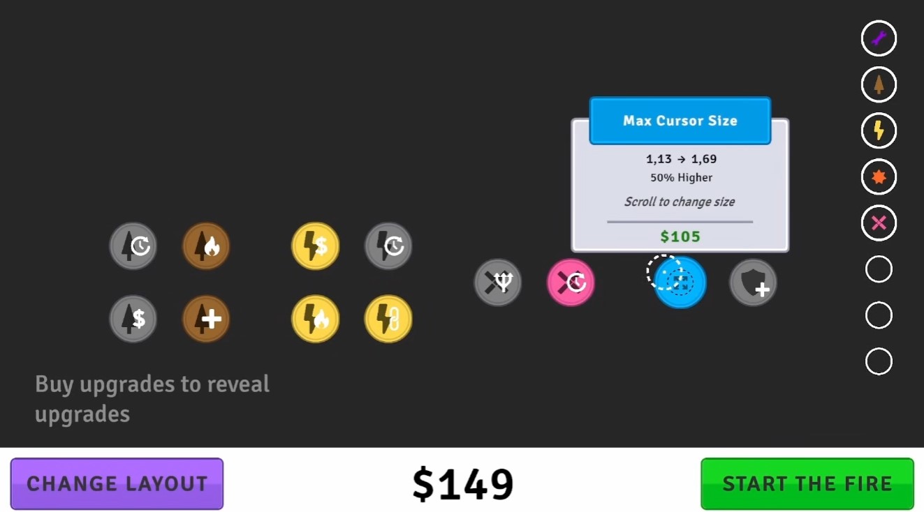 Max cursor size upgrade — easier catches early