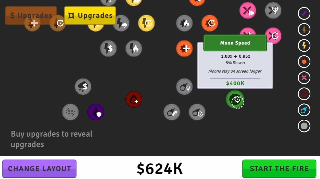 Moon speed upgrade — faster fuel from orbital spawners