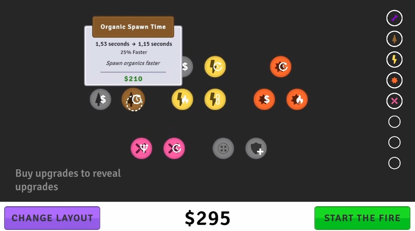 Organic spawn time upgrade — wood appears faster