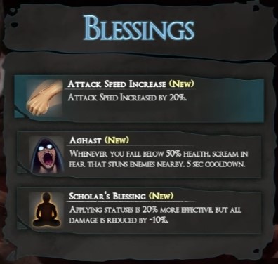 Major blessing chest — mid-run buff pick