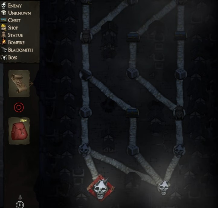 Fireworn City — Zone 2 branch map