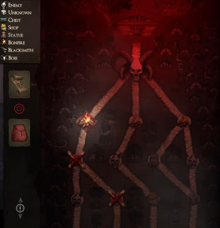 Shadow branch map node