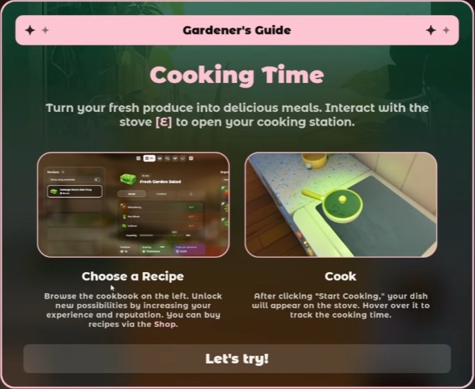 Cooking timer — dish preparation