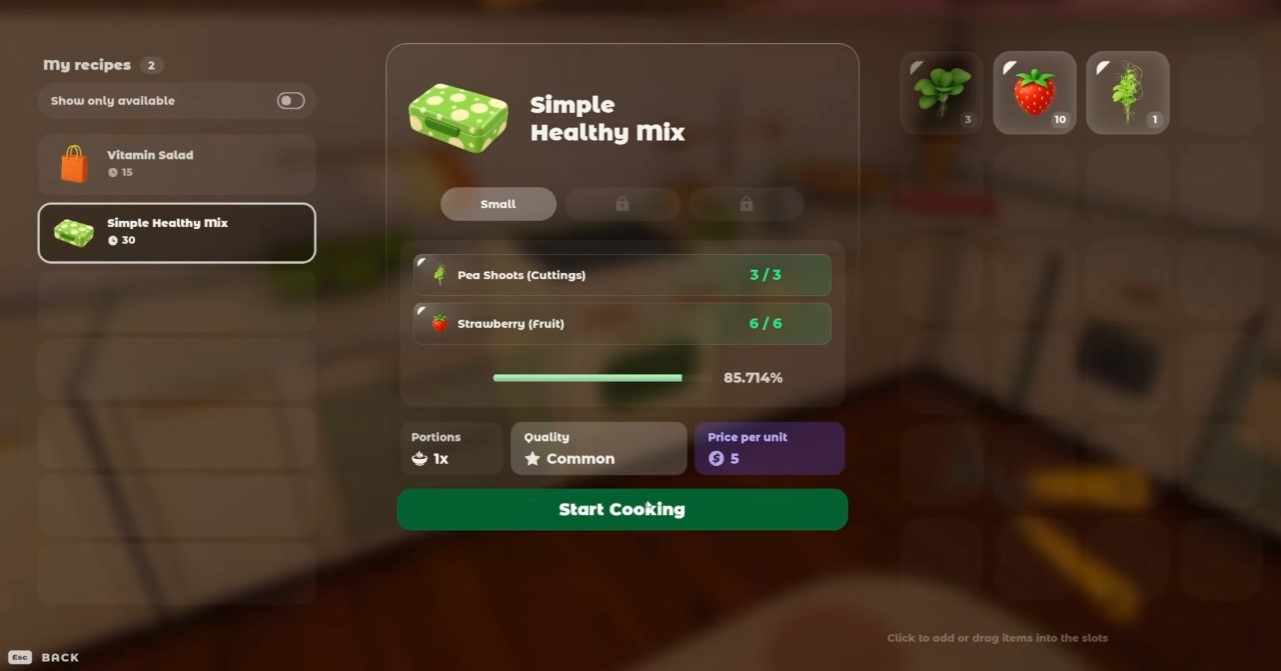 Start cooking at the stove